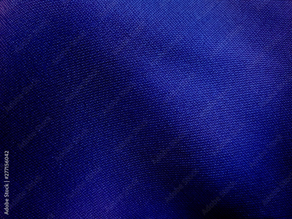 Blue silk surface Looks elegant, used for making a craft background. - obrazy, fototapety, plakaty 