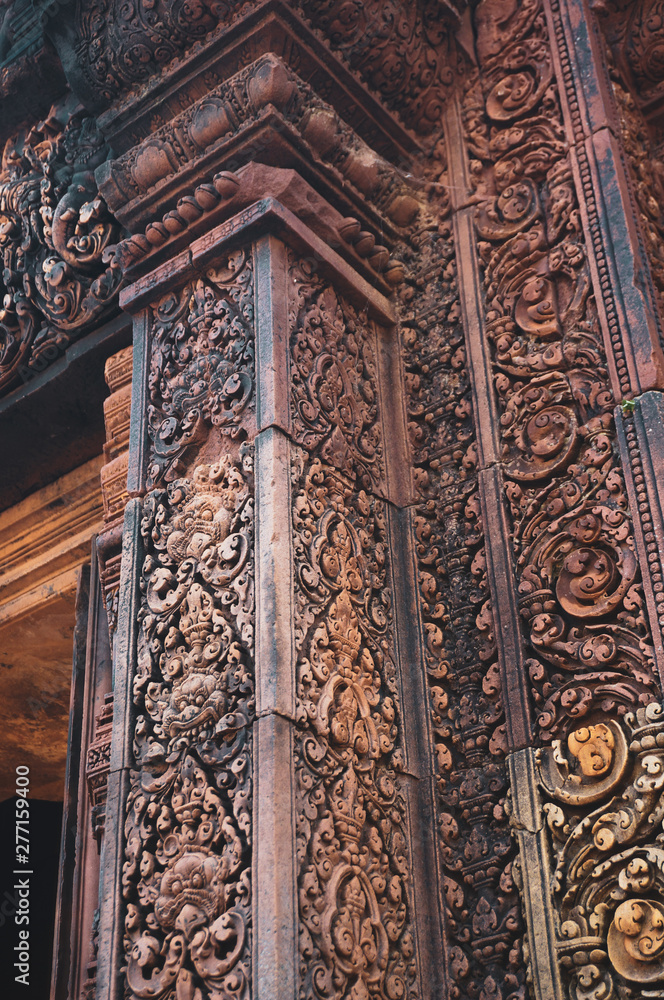Sculptured at Cambodia ancient temple