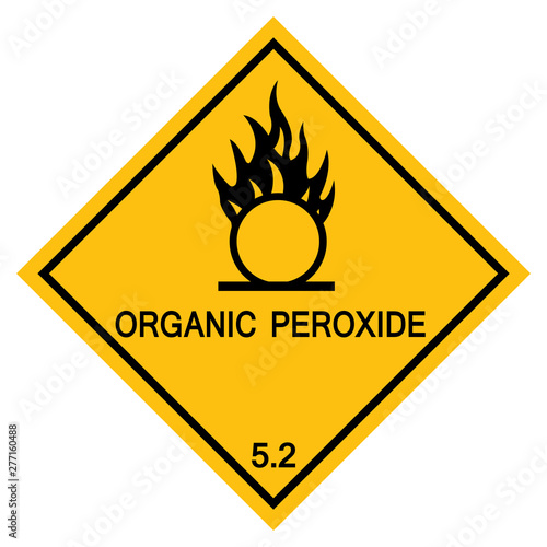 Organic Peroxide Symbol Sign Isolate On White Background,Vector Illustration EPS.10 photo