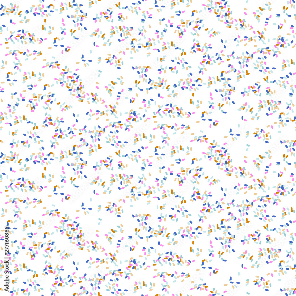Sprinkles seamless pattern. Candy bright sprinkles background vector. Sprinkles seamless pattern. Candy bright sprinkles background vector.