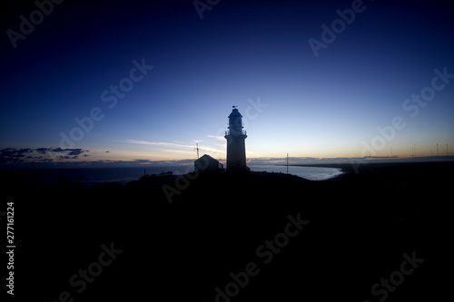Leuchtturm in Exmouth beim Sonnenaufgang