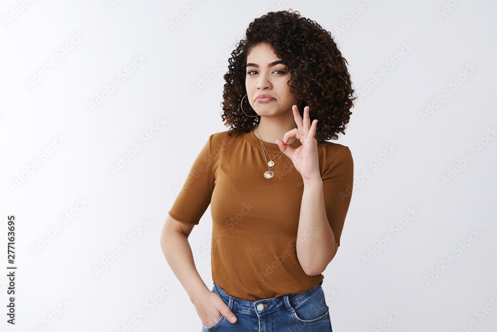 Excellent work, awesome achievement. Proud impressed attractive female coworker check out incredible effort good job friend did show okay perfect gesture nod accept approve, white background Excellent work, awesome achievement. Proud impressed attractive female coworker check out incredible effort good job friend did show okay perfect gesture nod accept approve, white background
