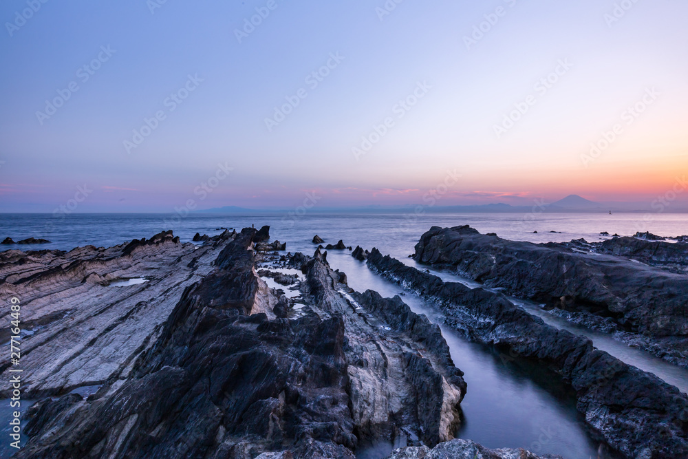 三浦半島の夕景・荒崎公園 三浦半島の夕景・荒崎公園