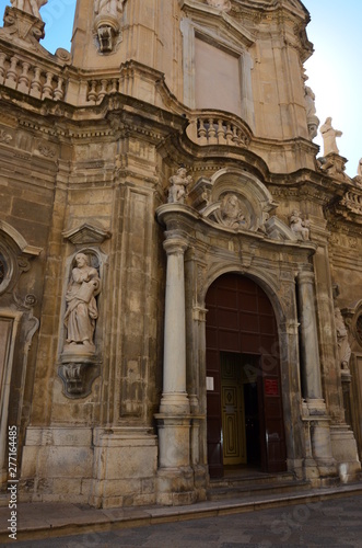 Exterior detail of the Church of Trapani