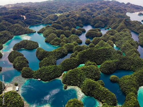 Aerial View - Sohoton Cove, Siargao - The Philippines photo