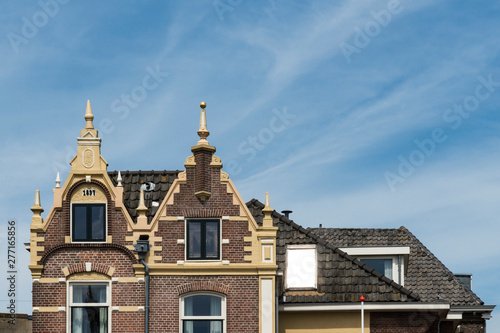 decorative gable house in Kampen, The Netherlands photo