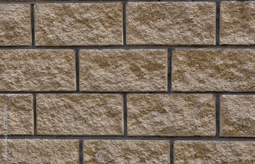 Fototapeta premium brick wall yellow background.