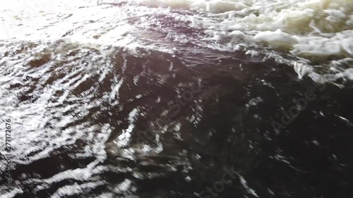 Wallpaper Mural The surface of the water next to the ship. Point of view of the passenger, looking at the water. Torontodigital.ca
