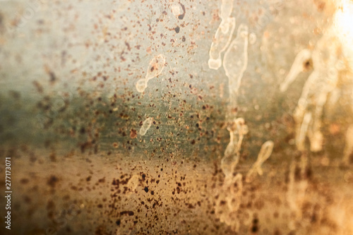 фотографія Dirty and greasy grunge texture from oven glass of a professional kitchen restaurant pizza dry cheese and food dirty unhygienic
