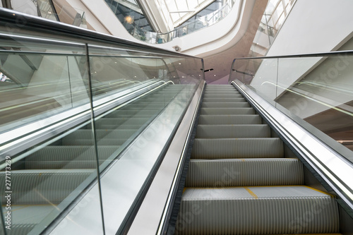 The escalator is in the mall