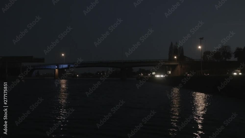 Timelapse port du rhin traffic and nightfall Timelapse port du rhin traffic and nightfall