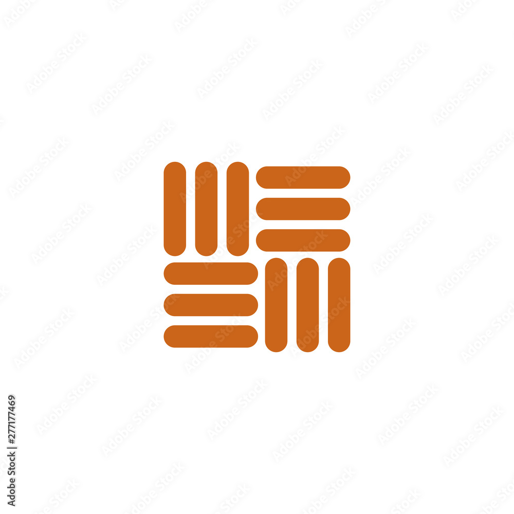 Fototapeta premium Square icon logo design vector template