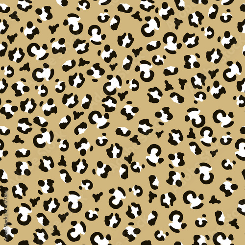 Seamless animalistic pattern. Leopard print. Simple vector illustration.Seamless animalistic pattern. Leopard print. Simple vector illustration