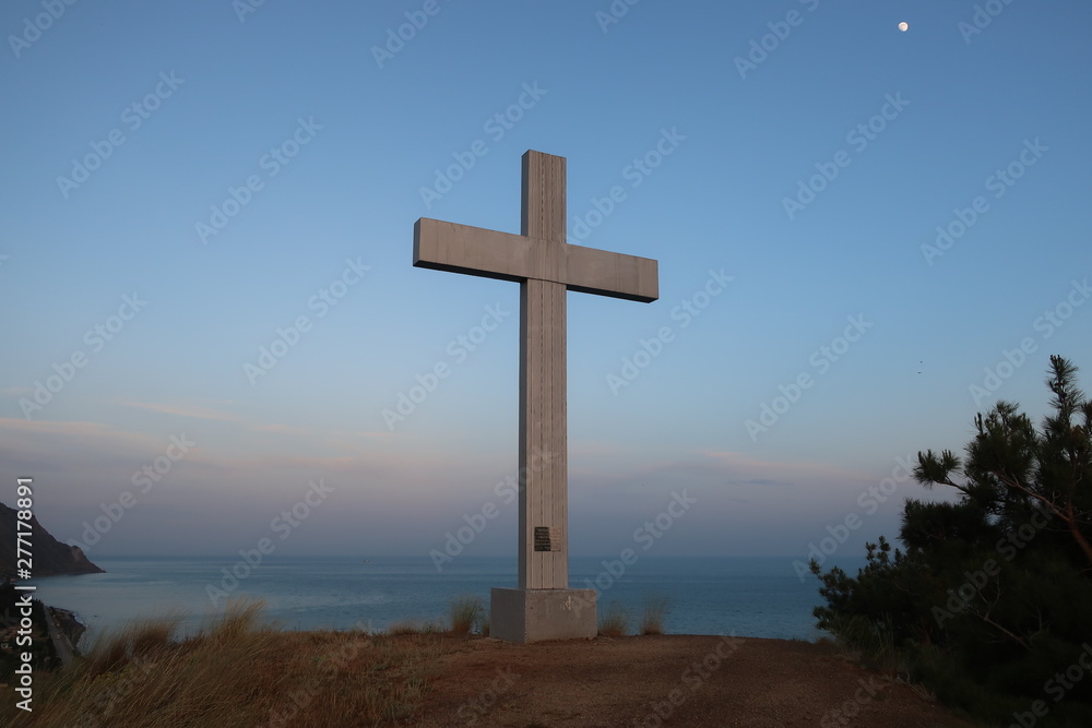 cross on a background of blue sky