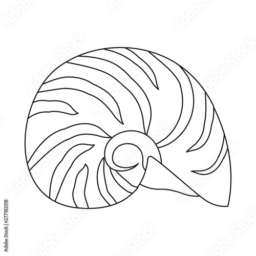 Vector illustration of exotic and seafood icon. Collection of exotic and aquatic vector icon for stock.
