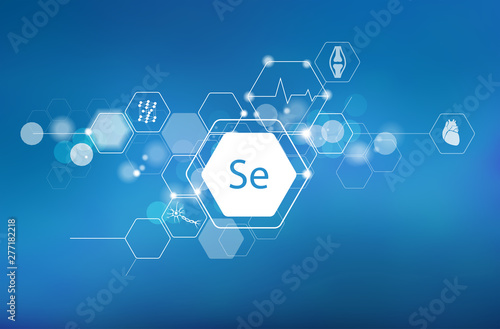 Selenium. Scientific medical research photo