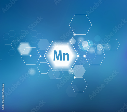 Manganese. Abstract template