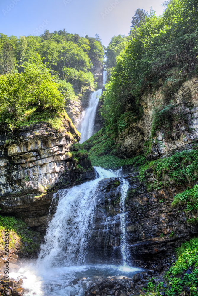 waterfall in forest