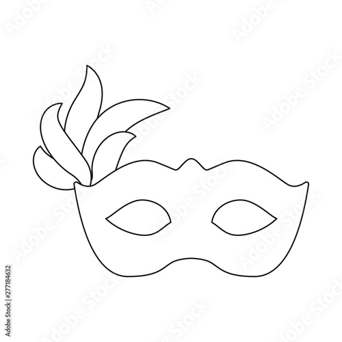 Vector design of masquerade and mystery icon. Collection of masquerade and festival stock vector illustration.