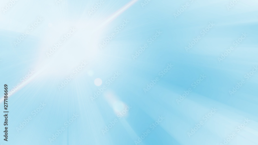 3D Rendering of abstract fast moving stripe lines with glowing sun light flare. High speed motion blur. Concept of leading in business, Hi tech products, warp speed wormhole science. - obrazy, fototapety, plakaty 