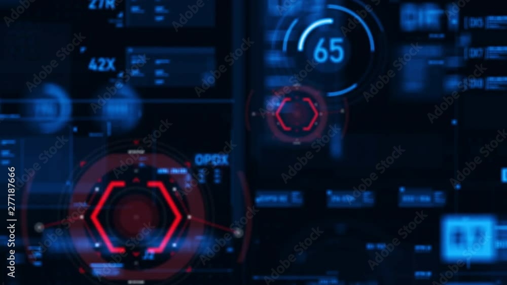 Target pointer and Futuristic user interface HUD GUI digital text number element for cyber technology concept with shallow depth of field dark and grain processed Target pointer and Futuristic user interface HUD GUI digital text number element for cyber technology concept with shallow depth of field dark and grain processed