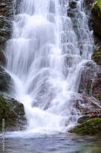 waterfall borov kamyk path
