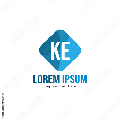 Initial KE logo template with modern frame. Minimalist KE letter logo vector illustration Free Download Initial KE logo template with modern frame. Minimalist KE letter logo vector illustration - GFXLoad
