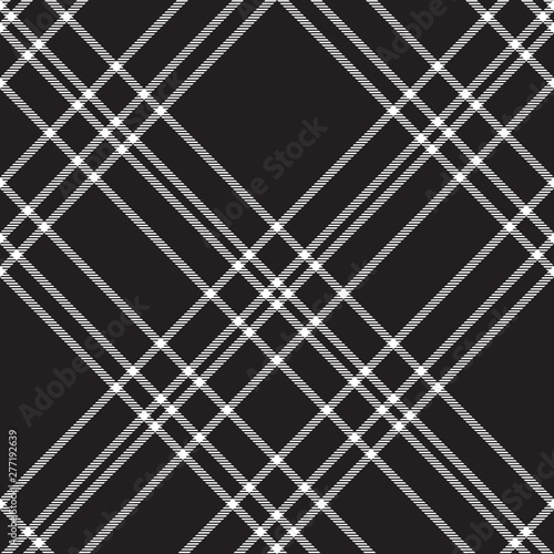 Black check diagonal seamless pattern