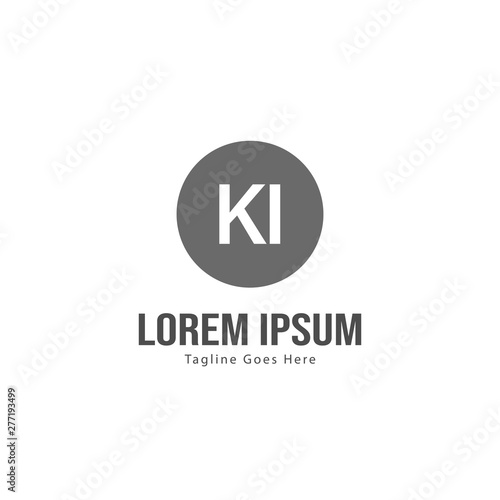 Initial KI logo template with modern frame. Minimalist KI letter logo vector illustration Free Download Initial KI logo template with modern frame. Minimalist KI letter logo vector illustration - GFXLoad