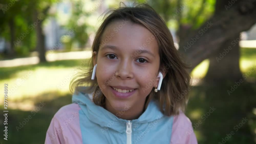 Portrait of kid outdoor. Portrait of cute child outdoor