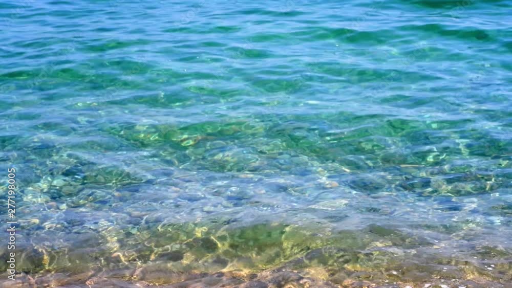 Close up of sea movement on the shore Close up of sea movement on the shore