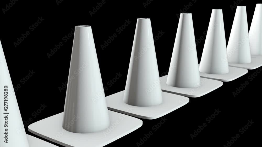 custom made wallpaper toronto digitalTraffic cone. Road sign 3d render video available in 4k FullHD and HD render footage. Under construction concept.