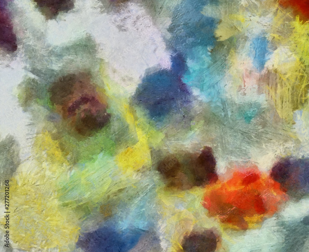 Abstract watercolor background. Hand drawn scratched grunge unusual texture. Custom design pattern. Digital painting oil artwork.
