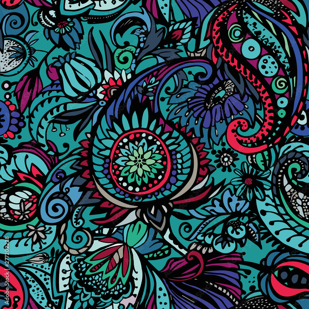 Textile Paisley pattern Textile Paisley pattern