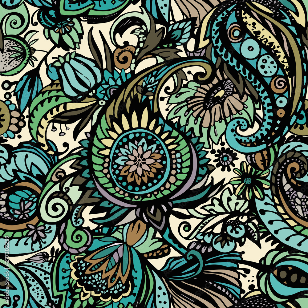 Textile Paisley pattern Textile Paisley pattern