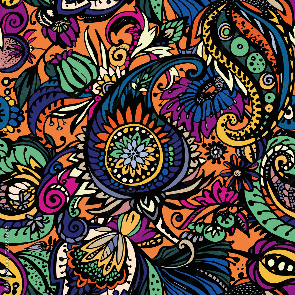 Textile Paisley pattern Textile Paisley pattern