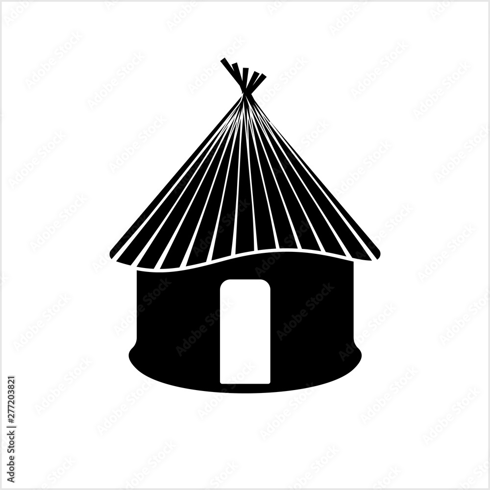Hut Icon, Village Hut Icon Stock Vector Adobe Stock