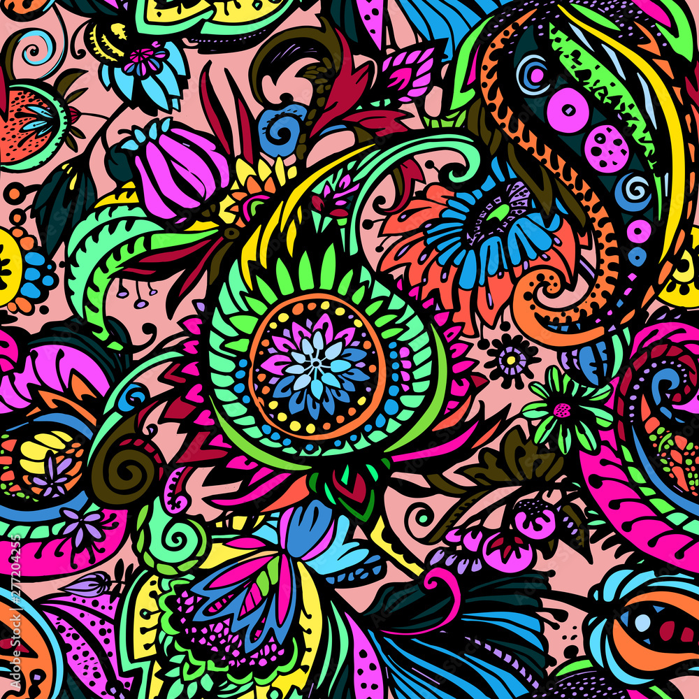 Textile Paisley pattern Textile Paisley pattern