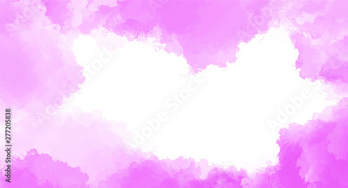 Pink watercolor background for your design, watercolor background concept, vector.