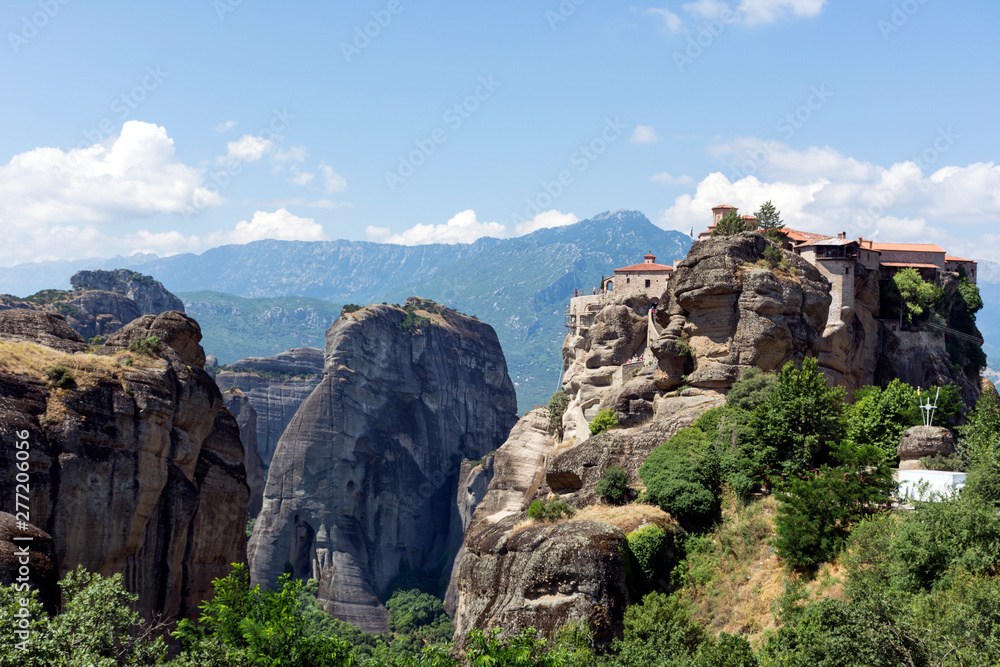 mountain in Thessaly, Greece, Meteora, monastery in the mountains