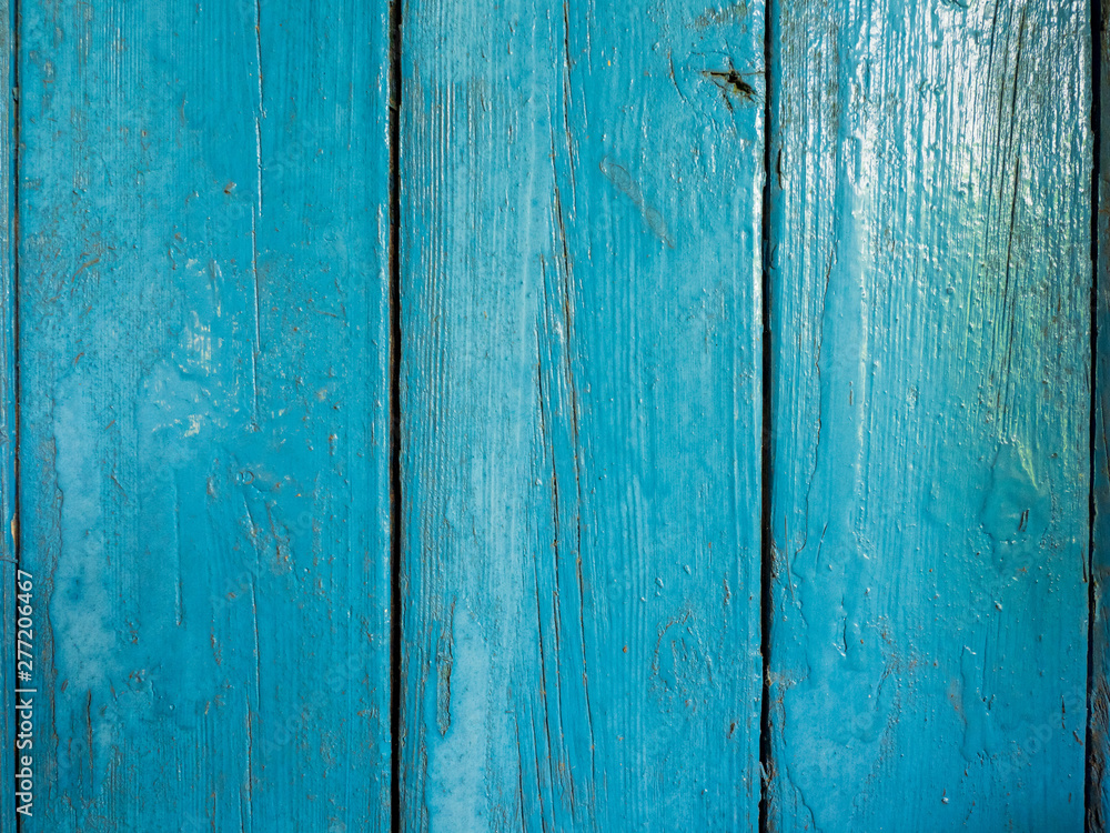 Vollformat-Aufnahme von blau lackiertem Holz Vollformat-Aufnahme von blau lackiertem Holz