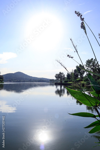 Landscape of Wuhan East Lake of Hubei province.East Lake Scenic Area of Wuhan