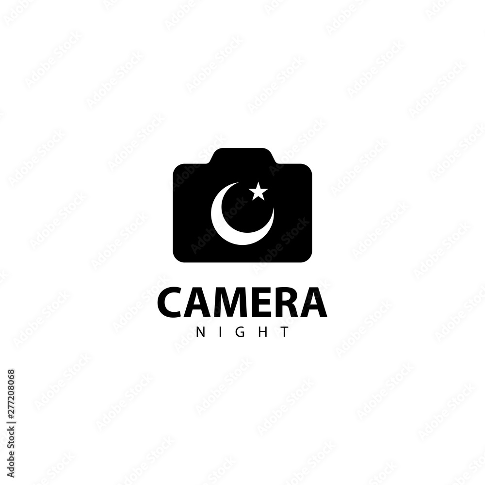 Camera Night Logo Design Icon Camera Night Logo Design Icon