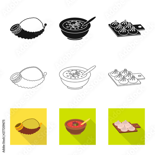 Vector illustration of culture and sightseeing logo. Collection of culture and originality vector icon for stock.