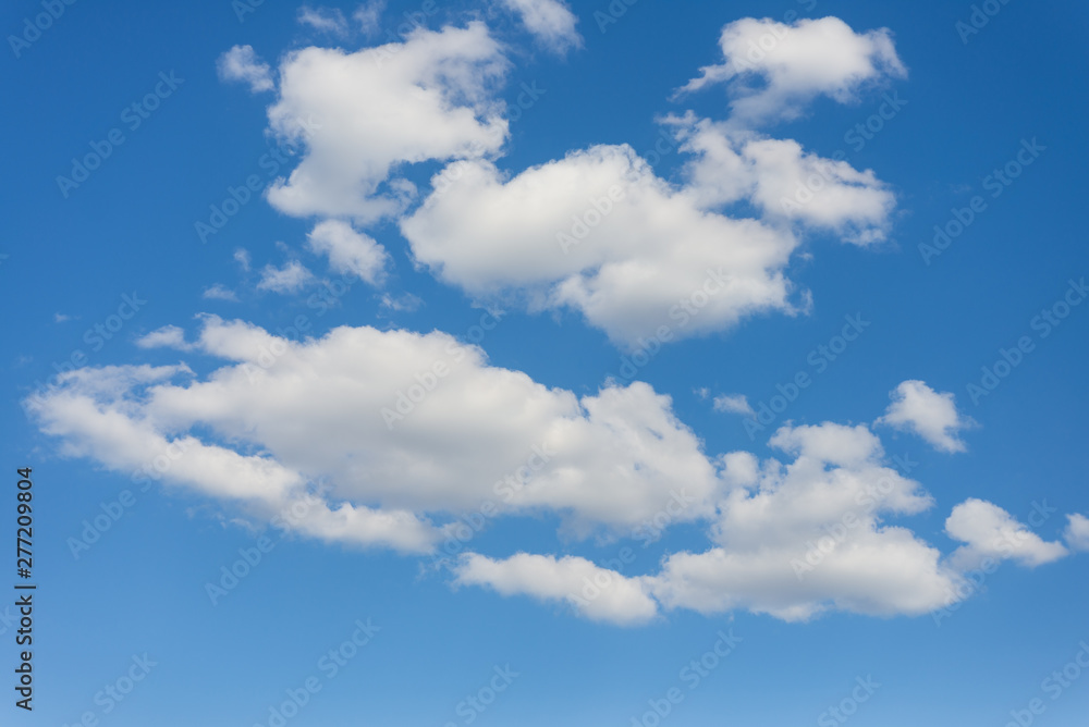 Fototapeta premium Abstract background of beautiful clear sunny sky and cloud, deep blue pastel. 