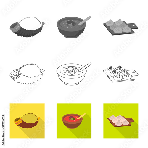 Vector design of culture and sightseeing symbol. Collection of culture and originality stock symbol for web.