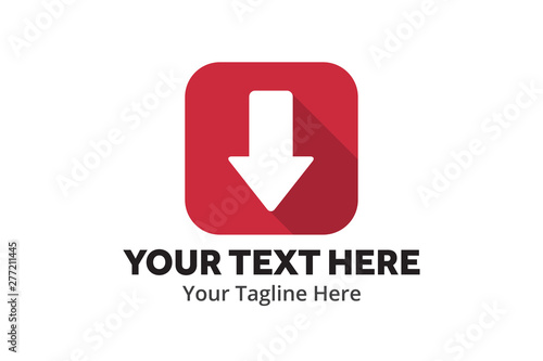 unique upload download simple logo creative design in flat style with color . download upload logo creative design for identity and apps