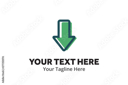 unique upload download simple logo creative design in flat style with color . download upload logo creative design for identity and apps
