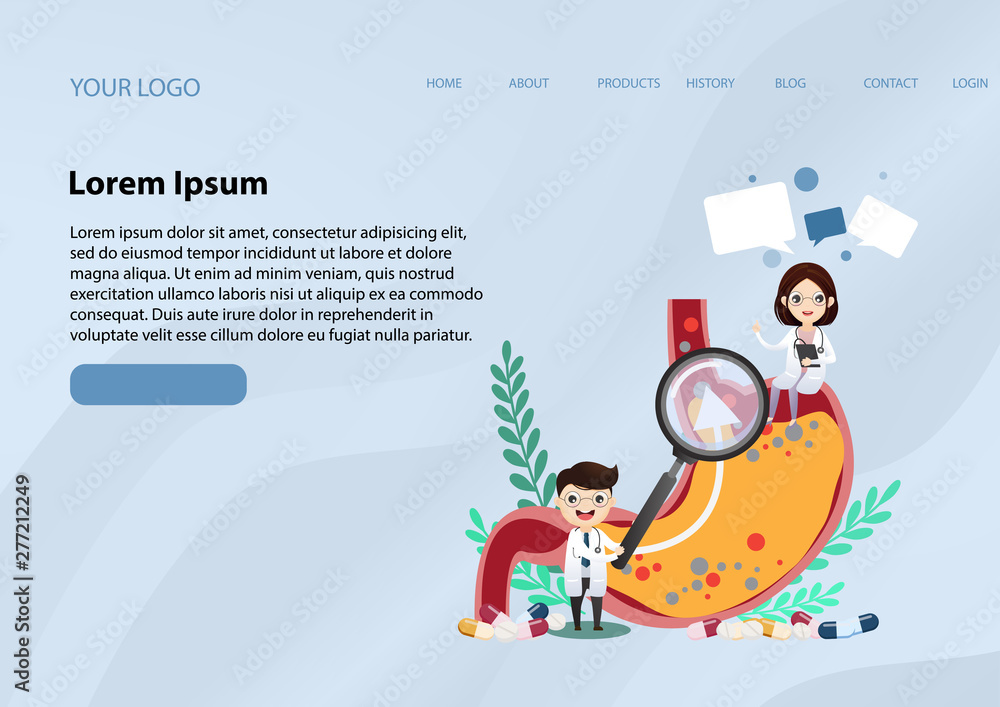 Fototapeta premium Gastro-Esophageal Reflux Disease (GERD)