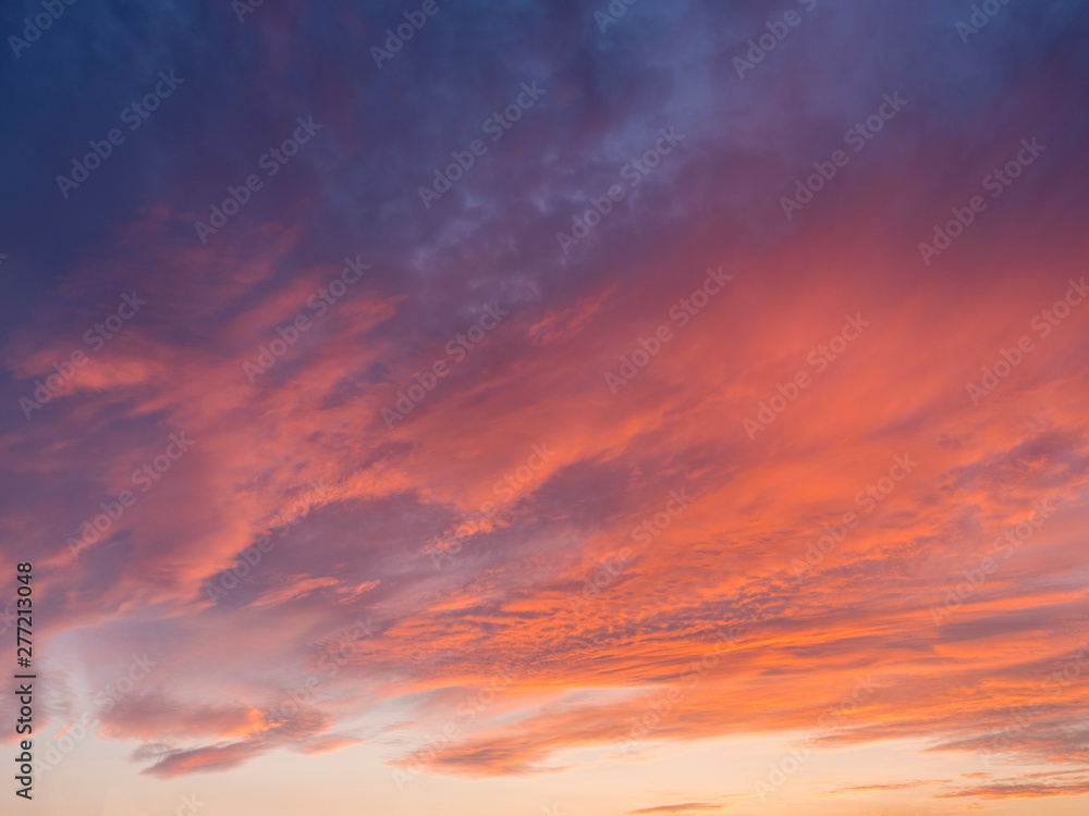 sunset sky with colored clouds sunset sky with colored clouds